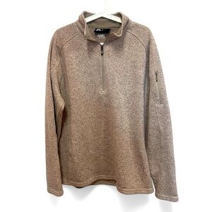 Polar King quarter zip mock neck fleece interior pullover w/pocket size large